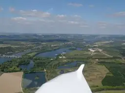 Guernes vue d'avion